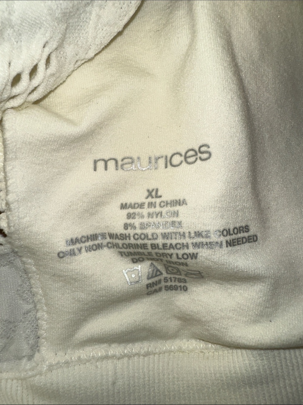 Maurice’s ivory colored Strappy Bralette - Picture 3 of 5